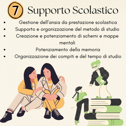 7 Sedute Supporto Scolastico