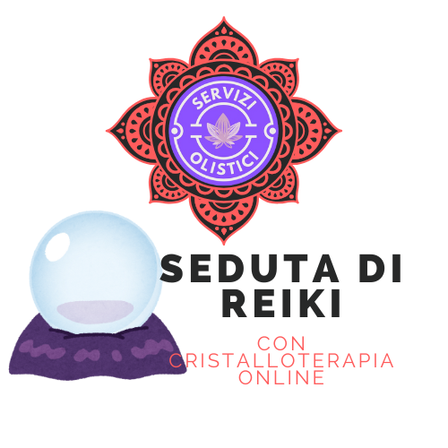 Seduta di Reiki con Cristalloterapia online